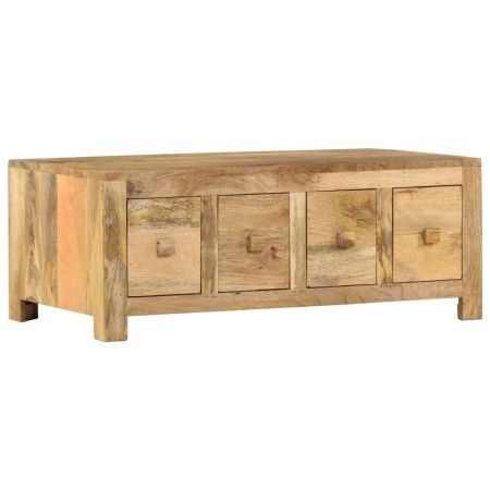 Mesa de centro con 4 cajones madera maciza de mango 90x50x35 cm de , Mesas de centro - Ref: Foro24-285827, Precio: 226,33 €, ...