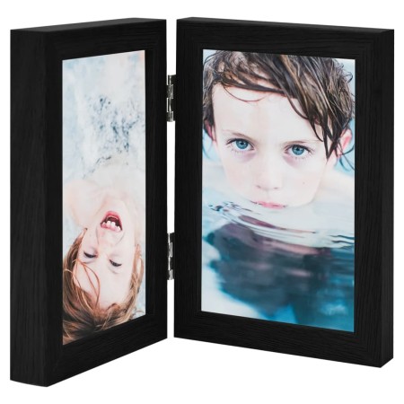 Marco de foto collage plegable negro 2x(21x29,7 cm) de , Marcos para fotos - Ref: Foro24-332767, Precio: 22,02 €, Descuento: %