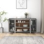 Aparador de madera de ingeniería gris Sonoma 135x41x75 cm by , Sideboards - Ref: Foro24-813057, Price: 164,38 €, Discount: %
