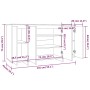Aparador de madera de ingeniería gris Sonoma 135x41x75 cm by , Sideboards - Ref: Foro24-813057, Price: 164,38 €, Discount: %