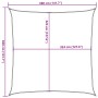 Toldo de vela HDPE amarillo 160 g/m² 3,6x3,6 m de , Sombrillas - Ref: Foro24-311550, Precio: 34,40 €, Descuento: %