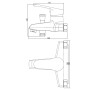 SCHÜTTE Grifo mezclador de bañera TESSA cromado von , Wasserhähne - Ref: Foro24-438660, Preis: 53,32 €, Rabatt: %