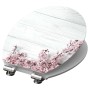 SCHÜTTE Asiento de inodoro con cierre suave FLOWERS & WOOD MDF brillo by , Toilet and bidet seats - Ref: Foro24-438759, Price...