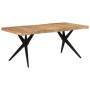 Mesa de comedor madera maciza de acacia negra 180x90x77 cm von , Küchen- und Esstische - Ref: Foro24-351642, Preis: 352,38 €,...