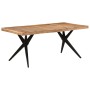 Mesa de comedor madera maciza de acacia negra 180x90x77 cm von , Küchen- und Esstische - Ref: Foro24-351642, Preis: 352,38 €,...
