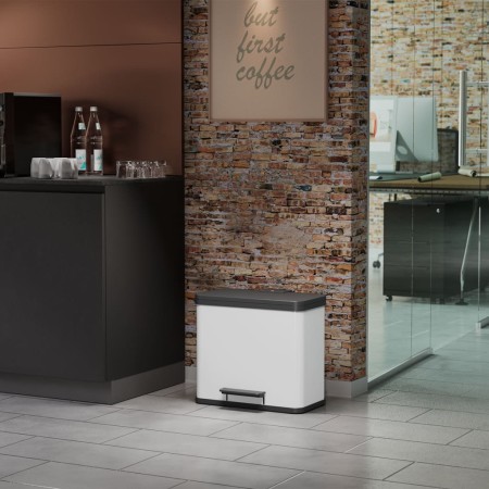 Hailo Cubo de basura pedal Oko Trio Plus talla L blanco 3x9 l 0633-230 by , Garbage cans and trash cans - Ref: Foro24-415433,...