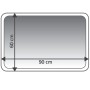 RIDDER Alfombrilla de baño Coins 60x90 cm gris 7103307