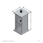 FMD Mesa decorativa con puerta color matera 57,4 cm de , Mesas auxiliares - Ref: Foro24-429452, Precio: 94,03 €, Descuento: %