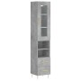 Aparador de madera contrachapada gris hormigón 34,5x34x180 cm von , Sideboards - Ref: Foro24-3199293, Preis: 107,57 €, Rabatt: %