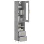 Aparador de madera contrachapada gris hormigón 34,5x34x180 cm von , Sideboards - Ref: Foro24-3199293, Preis: 107,57 €, Rabatt: %