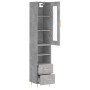 Aparador de madera contrachapada gris hormigón 34,5x34x180 cm von , Sideboards - Ref: Foro24-3199293, Preis: 107,57 €, Rabatt: %