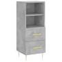 Aparador de madera contrachapada gris hormigón 34,5x34x180 cm von , Sideboards - Ref: Foro24-3199293, Preis: 107,57 €, Rabatt: %