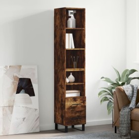 Aparador de madera contrachapada roble ahumado 34,5x34x180 cm von , Sideboards - Ref: Foro24-3189794, Preis: 97,26 €, Rabatt: %