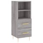 Aparador alto madera contrachapada gris Sonoma 34,5x34x180 cm de , Aparadores - Ref: Foro24-3200255, Precio: 108,02 €, Descue...
