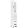 Aparador alto madera contrachapada blanco brillo 34,5x34x180 cm de , Aparadores - Ref: Foro24-3199323, Precio: 125,67 €, Desc...