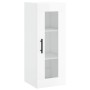 Aparador alto madera contrachapada blanco brillo 34,5x34x180 cm de , Aparadores - Ref: Foro24-3199323, Precio: 125,67 €, Desc...