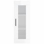 Aparador alto madera contrachapada blanco brillo 34,5x34x180 cm de , Aparadores - Ref: Foro24-3199323, Precio: 125,67 €, Desc...