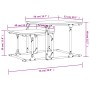 Mesa de centro apilable 2 pzas madera ingeniería roble marrón von , Couchtisch - Ref: Foro24-833372, Preis: 33,06 €, Rabatt: %