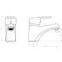 SCHÜTTE Grifo mezclador de lavabo BATONI cromado by , Faucets - Ref: Foro24-438662, Price: 44,13 €, Discount: %