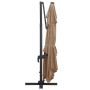 Sombrilla voladiza jardín luces LED poste aluminio taupe 4x3 m von , Sonnenschirme - Ref: Foro24-47007, Preis: 343,26 €, Raba...