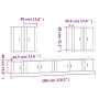 Set de muebles de TV 8 pzas madera contrachapada blanco brillo von , TV-Möbel - Ref: Foro24-3188704, Preis: 441,29 €, Rabatt: %