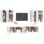 Set de muebles de TV 6 pzas madera contrachapada blanco brillo von , TV-Möbel - Ref: Foro24-3188712, Preis: 394,21 €, Rabatt: %