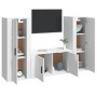 Set de muebles de TV 3 pzas madera contrachapada blanco brillo von , TV-Möbel - Ref: Foro24-3188752, Preis: 166,38 €, Rabatt: %