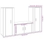 Set de muebles de TV 3 pzas madera contrachapada blanco brillo von , TV-Möbel - Ref: Foro24-3188752, Preis: 166,38 €, Rabatt: %