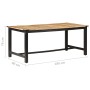 Mesa de comedor de madera maciza de mango rugosa 180x90x76 cm von , Küchen- und Esstische - Ref: Foro24-287436, Preis: 405,14...