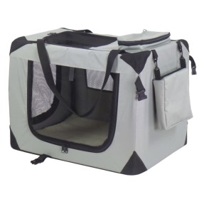 @Pet Transportín para perros nailon 70x52x50 cm gris 11072 by , Pet carriers and boxes - Ref: Foro24-413714, Price: 59,22 €, ...