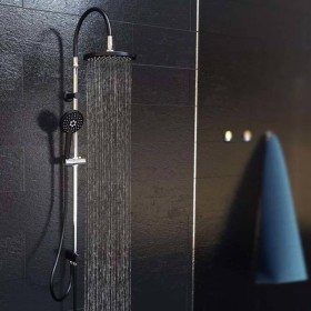 SCHÜTTE Juego de ducha fija MATAO RAIN negro cromado mate by , shower heads - Ref: Foro24-429382, Price: 130,28 €, Discount: %