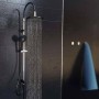 SCHÜTTE Juego de ducha fija MATAO RAIN negro cromado mate by , shower heads - Ref: Foro24-429382, Price: 130,28 €, Discount: %