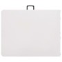 Mesa de jardín plegable con 2 bancos acero y HDPE blanco 180 cm by , Garden sets - Ref: Foro24-48833, Price: 178,60 €, Discou...