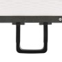 Mesa de jardín plegable con 2 bancos acero y HDPE blanco 180 cm by , Garden sets - Ref: Foro24-48833, Price: 178,60 €, Discou...