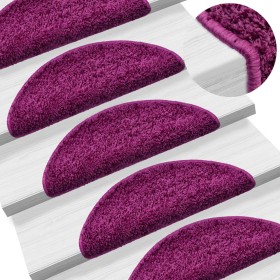 Alfombras de peldaños de escalera 15 uds violeta 56x17x3 cm by , Stair mats - Ref: Foro24-133897, Price: 75,59 €, Discount: %