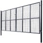 Puerta de malla de jardín acero galvanizado 400x200 cm gris von , Gartentore - Ref: Foro24-143379, Preis: 646,96 €, Rabatt: %