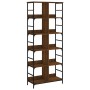 Estantería de madera ingeniería marrón roble 78,5x33x188,5 cm by , Bookcases and shelves - Ref: Foro24-835263, Price: 106,50 ...