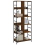 Estantería de madera ingeniería marrón roble 78,5x33x188,5 cm by , Bookcases and shelves - Ref: Foro24-835263, Price: 106,50 ...