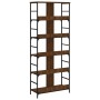 Estantería de madera ingeniería marrón roble 78,5x33x188,5 cm by , Bookcases and shelves - Ref: Foro24-835263, Price: 106,50 ...