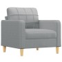 Juego de sofás con cojines 3 piezas tela gris claro by , Sofas - Ref: Foro24-3201258, Price: 670,30 €, Discount: %