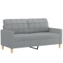 Juego de sofás con cojines 3 piezas tela gris claro von , Sofas - Ref: Foro24-3201298, Preis: 507,03 €, Rabatt: %