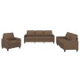 Juego de sofás con cojines 3 piezas tela marrón von , Sofas - Ref: Foro24-3201431, Preis: 638,84 €, Rabatt: %