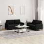 Juego de sofás con cojines 2 piezas terciopelo negro von , Sofas - Ref: Foro24-3201501, Preis: 453,53 €, Rabatt: %