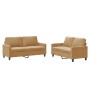 Juego de sofás con cojines 2 piezas terciopelo marrón by , Sofas - Ref: Foro24-3201503, Price: 391,82 €, Discount: %