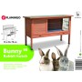 FLAMINGO Conejera Bunny 90 marrón 91x45x70 cm von , Käfige und Lebensräume für Kleintiere - Ref: Foro24-439666, Preis: 103,73...