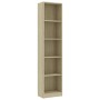 Estantería de 5 niveles contrachapada color roble 40x24x175cm von , Bücherregale und Regale - Ref: Foro24-800849, Preis: 117,...