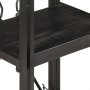 Estantería de 3 niveles madera maciza de mango negro 40x30x80cm by , Bookcases and shelves - Ref: Foro24-320625, Price: 105,3...