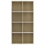 Estantería/Aparador contrachapada blanco y roble 66x30x130 cm von , Bücherregale und Regale - Ref: Foro24-800158, Preis: 67,6...