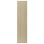 Estantería/Aparador contrachapada blanco y roble 66x30x130 cm von , Bücherregale und Regale - Ref: Foro24-800158, Preis: 67,6...