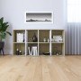 Estantería/Aparador contrachapada blanco y roble 66x30x130 cm von , Bücherregale und Regale - Ref: Foro24-800158, Preis: 67,6...